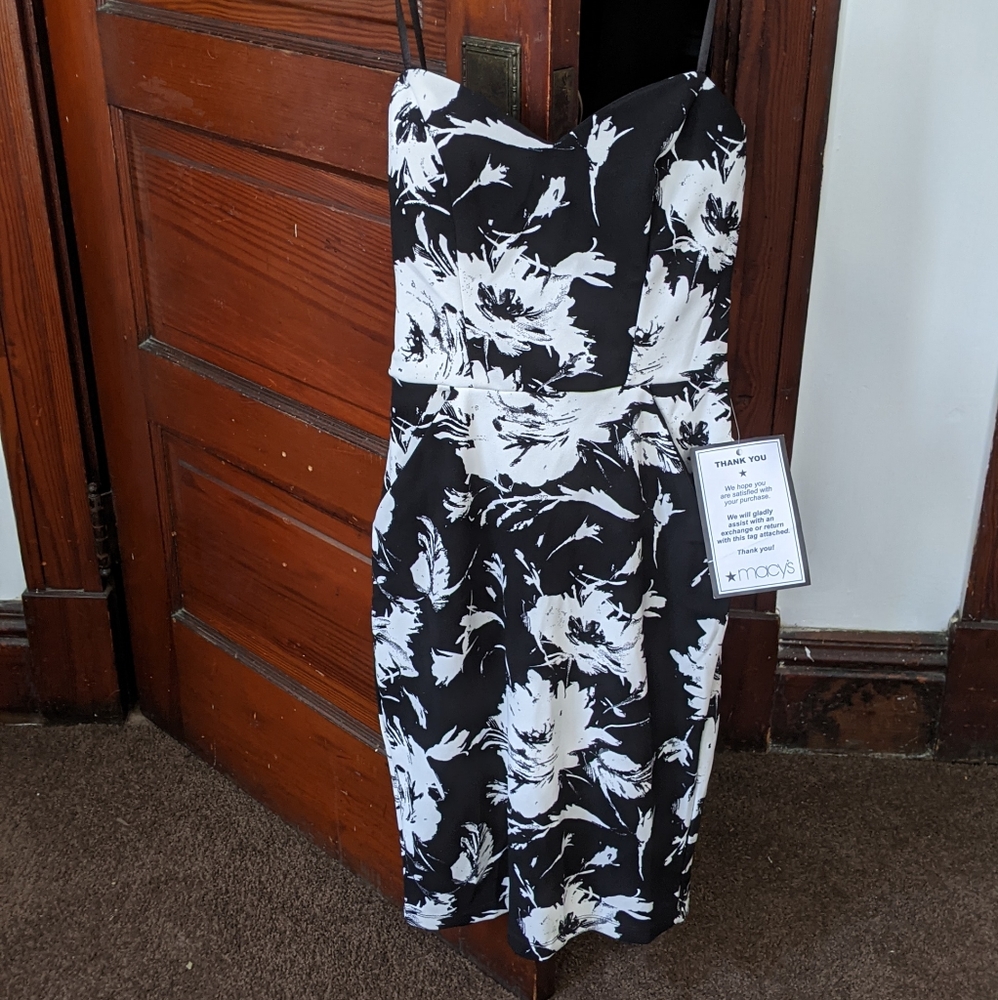 B. Darlin floral cocktail dress w/ pockets.